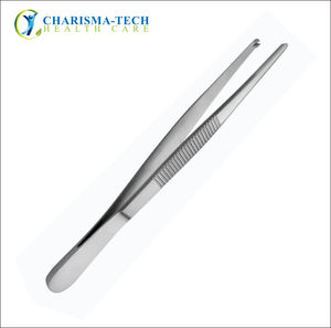Pinzas de tejido de pulgar de primera calidad - Pinzas quirúrgicas dentadas de acero inoxidable reutilizables y pinzas de tejido de pulgar de precisión para cierre de heridas - Product Image 4