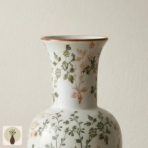 Vase en céramique artisanal de haute qualité à motif floral Wabi-Sabi, style vintage, prix d'usine, vase en grès pour table ByUO - Product Image 6