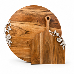 Planche à fromage personnalisée en bois et métal au design moderne, durable et compatible lave-vaisselle - Idéale pour hôtels, restaurants, cuisines et décoration intérieure - Vente en gros - Product Image 1