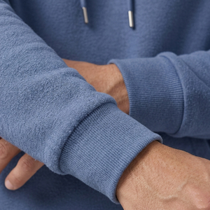 Ensemble jogging et sweat à capuche pour homme, couleur unie, molleton décontracté, tricoté, automne, bleu, 100 % coton respirant - Product Image 6