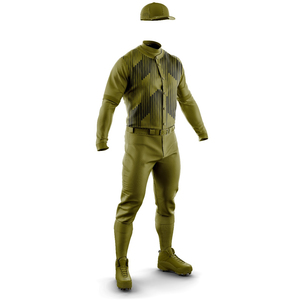 Custom Printed <b>Baseball</b> Jersey Set Button Down Team Uniform Breathable Quick Dry - Product Image 3