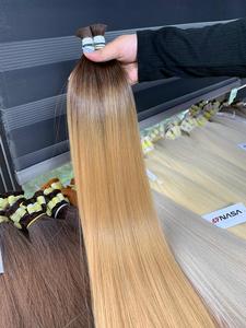 Extensiones de Cabello Virgen Vietnamita de Lujo NASA, Super Double Drawn, 100% Natural, Color Marrón, a Granel, 28 Pulgadas Estiradas, Precio de Fábrica - Product Image 5