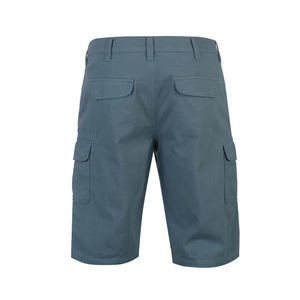 Men's Solid Color Cargo Shorts Mid Waist Breathable Oxford Fabric Casual Style Drawstring Closure Pocket Design 100% Polyester - Product Image 2