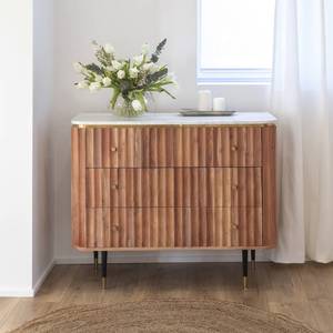 ตู้ลิ้นชักวานดาน่า อัลตร้า ไพร์ม ทำจากไม้กระถินเทศและหินอ่อนสีขาว - Product Image 1