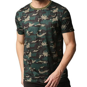 เสื้อยืดพิมพ์ลายสับลิเมชั่นแบบเต็มตัว ขายดี รุ่นฮิต สำหรับล่าสัตว์ เดินป่า แขนสั้น ทรงเข้ารูป ผ้าฝ้าย ลายพราง สำหรับผู้ชาย - Product Image 1