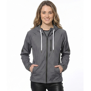 Veste coupe-vent à capuche imperméable et respirante de haute qualité pour femmes / Veste de pluie streetwear - Product Image 1