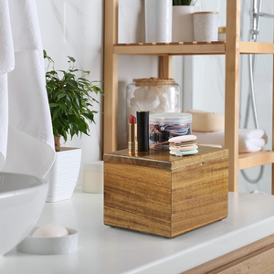 Caja de Almacenamiento de Madera de Acacia de Alta Calidad con Tapa, Mini Caja de Almacenamiento para Tocador, Baño, Hecha en Vietnam - Product Image 3