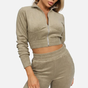 Conjunto Deportivo Corto de Alta Calidad para Mujer con Encaje, 100% Algodón, Elegante, de 2 Piezas, para Gimnasio y Ropa Deportiva Informal - Product Image 3