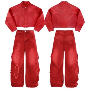 Conjunto Deportivo de Chaqueta y Pantalones con Cierre Completo para Hombre, Ropa Deportiva de Invierno, Corte Regular, Logotipo Estampado, Poliéster y Algodón - Product Image 4