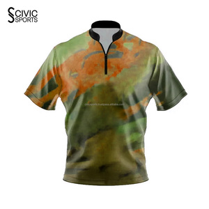 Chemise de bowling à séchage rapide pour hommes, impression par sublimation, nouveau design, logo personnalisé, teinture par sublimation, maillots de bowling - Product Image 3