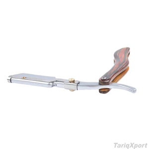 Custom Label Patriotic Wood Handle Stainless Steel Straight <b>Razor</b> for <b>Men</b> with Custom Logo for Body & Face Use - Product Image 6