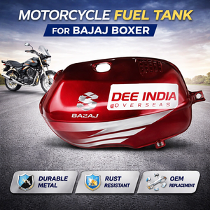 Réservoir de carburant pour moto Bajaj Boxer |   Réservoir d'essence en métal durable, pièce de rechange OEM - Product Image 2
