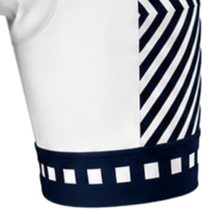 Shorts de cyclisme rembourrés bleu marine et blanc, personnalisables, respirants, à séchage rapide, pour la course à vélo, extensibles, pour l'entraînement sur route, vêtements de sport - Product Image 5