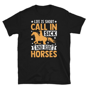เสื้อยืดผ้าฝ้ายระบายอากาศสำหรับผู้ชายสำหรับขี่ม้า - Product Image 1