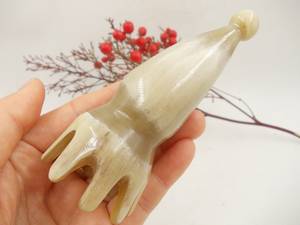 <b>Hand</b> Crafted Natural fine Buffalo horn handmade horn comb gift presents for wife Boutique <b>Massage</b> Scalp Brush Dandruff Health - Product Image 5