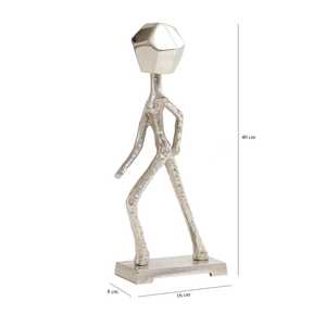 L 20.3 x B 20.3 x H 43.2 cm Contemporary Abstract Metal Figurine Sculpture Handmade Artistic Tabletop <b>Decor</b> for Living Room - Product Image 6