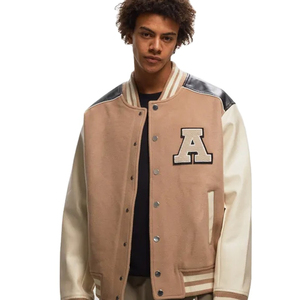 เสื้อแจ็คเก็ต Letterman คุณภาพสูงสำหรับผู้ชาย ดีไซน์เบสบอลแบบดั้งเดิม ทรงทันสมัย เหมาะสำหรับแฟชั่นและไลฟ์สไตล์ - Product Image 1