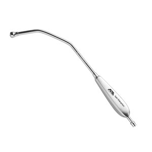 Tubes d'aspiration manuels Yankauer en acier inoxydable de haute qualité avec poignée ergonomique pour instruments médicaux professionnels ORL et dentaires - Product Image 1