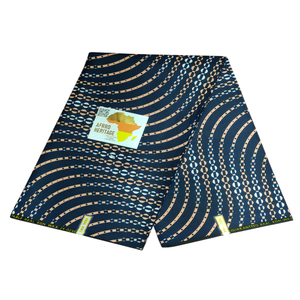 Cortinas de Algodón Peinado 100% con Estampado Africano Ankara, Técnica de Tejido India, Ecológicas y de Peso Medio - Product Image 1