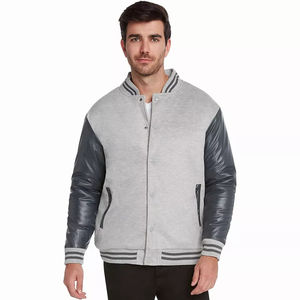 Chaqueta Varsity de Lana de Alta Calidad para Hombre con un Solo Botón, Logotipo Personalizado y Bordado, Chaqueta Varsity de Invierno para Hombre - Product Image 5