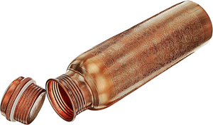 Bouteille en métal 100% purement artisanale - 1000 ml, réutilisable, écologique, anti-corrosion, sans joint, avec bouchon à vis personnalisable - Product Image 2