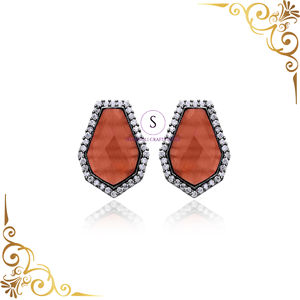 Hermosos pendientes de diseñador oxidados de plata, candelabro de cristal, pendientes hechos a mano, joyería para mujeres y niñas para fiesta de boda - Product Image 4