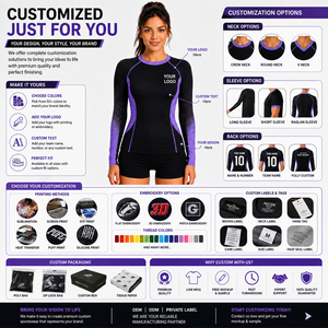 Long Sleeve Bjj <b>Rash</b> <b>guard</b> Custom Logo <b>Women</b> Long Sleeve Printed <b>Rash</b> Vest Surf Sports <b>Rash</b> <b>guard</b> Shirt Top Upto 50+ <b>Rash</b> <b>Guard</b> - Product Image 4