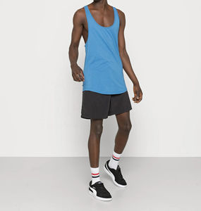 Camisetas sin Mangas Casuales para Hombre, Transpirables, de Secado Rápido, de Algodón, Tallas Grandes, Servicio OEM, Logotipo Personalizado, Camisetas Deportivas, Precio Bajo - Product Image 3