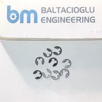 Bus Steel E-Clip Circlip High Resilience External Retaining Ring Durable Shaft Fastener Snap Ring Kit Professional Hardware