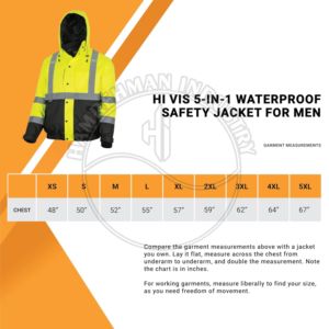 Reflective Waterproof Safety Apparel clothing made from cotton blends offers comfort and durability Silk Fabric Safety jackeets - Product Image 6