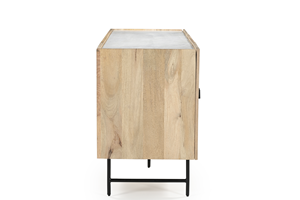 Modern Home Furniture Four Door <b>Sideboard</b> Cabinet Made from Premium Solid Wood with Versatile <b>Storage</b> for Multiple Rooms - Product Image 3