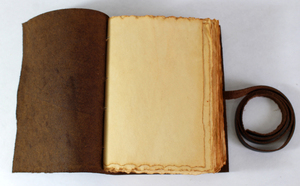 Handmade Vintage Unlined Hard Cover Leather Diary with Pocket Refillable <b>Notepad</b> & Gift Option - Product Image 3