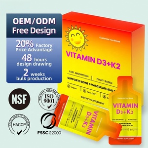 Compléments alimentaires pour le soutien immunitaire 5000 UI Calcium Vitamine D3 K2 <span class=keywords><strong>Gouttes</strong></span> liquides Vitamine D3 K2 - Product Image 1