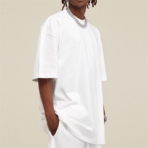 Camisetas Casuales de Verano para Hombre, 100% Algodón, de Alta Calidad, con Logotipo Personalizado Impreso, Tejido de Punto, Manga Corta, 280gsm, al por Mayor - Product Image 1