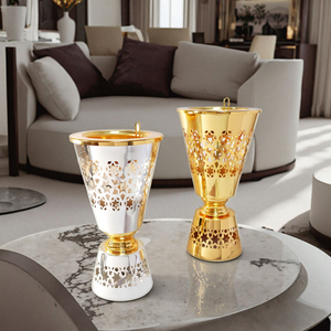 Quemador de Incienso Bakhoor de Metal Tradicional de Alta Calidad, Aroma Agradable para Todas las Estaciones, Diseño Árabe Exquisito, Aromático - Product Image 2