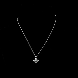 Collier pendentif floral en diamant de laboratoire certifié IGI, or 10K 14K 18K, argent 925 935, bijoux tendance pour mariage et fête - Product Image 1
