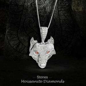 Designer Animal Pendant <b>Necklace</b> With Moissanite Diamonds <b>Solid</b> <b>Silver</b> Iced Out Fashion Jewelry For Hip Hop Lovers - Product Image 3