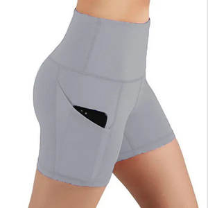 Shorts de compresión para mujer, para entrenamientos en el gimnasio, cintura alta, ajuste elástico, ideales para correr, yoga, entrenamiento físico, absorción del sudor, comodidad - Product Image 1