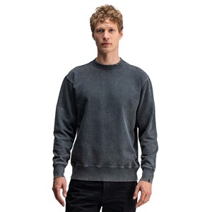 Sweat-shirt d'hiver long délavé à l'acide de haute qualité pour hommes, design personnalisé, col rond, streetwear unisexe, 100 % coton, ODM - Product Image 2