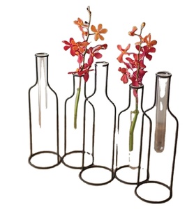 Florero Metálico Premium Florero Tubo de ensayo Florero de vidrio - Product Image 1