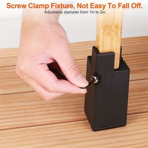 Lot de 4 rehausseurs de meubles robustes, réglables en hauteur (10 cm), pour lit, canapé, table, chaise, avec vis et serre-câble, quincaillerie pour meubles - Product Image 2