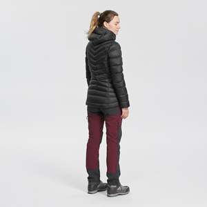 Veste d'hiver rembourrée à capuche pour femme, épaisse et isolante, fermeture éclair, vêtement décontracté pour l'extérieur, noir - Product Image 3