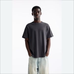 เสื้อยืดผู้ชายคุณภาพสูงแบบเรียบ 230gsm ไซส์ใหญ่พิเศษ เสื้อยืดผ้าฝ้ายหนา 300gsm พิมพ์ลายกราฟิก เสื้อยืดแฟชั่นที่ดีที่สุดสำหรับผู้ชาย - Product Image 3