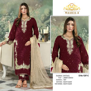Costume pakistanais de qualité supérieure avec broderie et travail de sequins, prêt à porter, salwar kameez pour mariage et occasions spéciales - Product Image 3