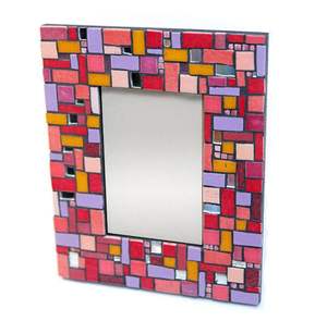 Multicolor Resin Mosaic Photo <b>Frame</b> Rectangular Picture Holder Tabletop Office Desk Home Decor Display Stand Geometric Pattern - Product Image 1