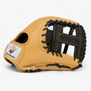 Premium Tan Black Leather <b>Baseball</b> Fielding Glove Durable Outfield Training Sports Mitt for Adult Youth Practice and Game Play - Product Image 1