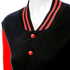 Chaquetas de Algodón de Color Sólido Rojo y Negro para Mujer, Primavera y Otoño 2026, Manga Larga, Productos de Tendencia 2026 - Product Image 5