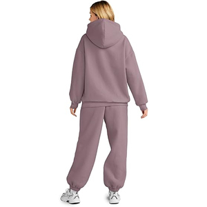 Women's Custom Oversized Tracksuit <b>Matching</b> Hoodie <b>Joggers</b> <b>Set</b> Casual Activewear Everyday Wear Loungewear Wholesale 2026 - Product Image 5