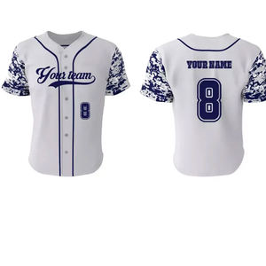 Proveedor de Uniformes Deportivos Transpirables de Secado Rápido, Camiseta de Béisbol OEM con Nombre y Número Personalizados - Product Image 5
