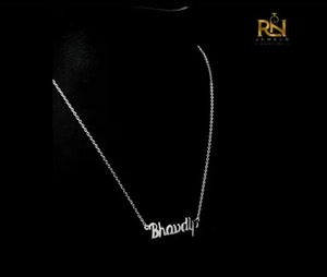 <b>Custom</b> <b>Name</b> <b>Necklace</b> 925 Sterling Silver Lab Grown Diamond Solid 9K/14K/18K Gold Luxury Fine Chain Personalized Gift Jewelry - Product Image 3